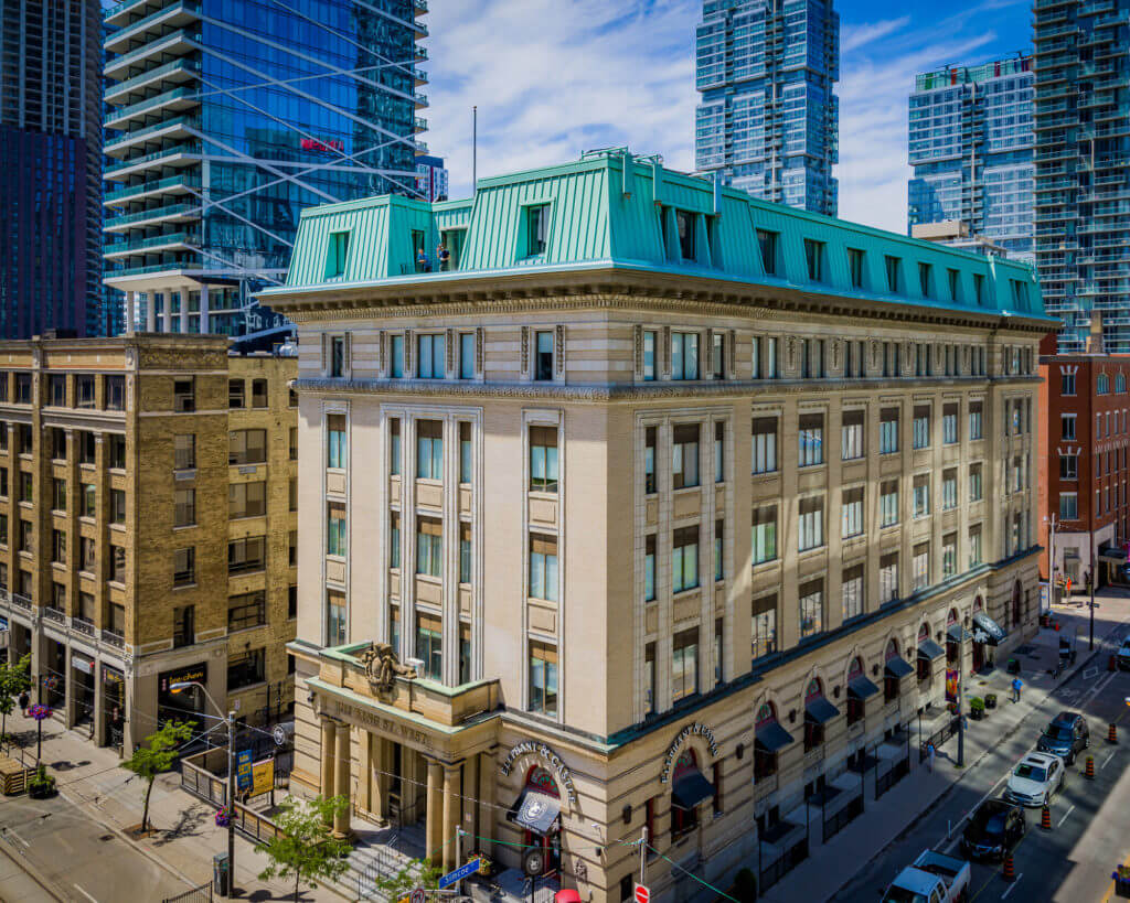 Aerial view of 212 King building