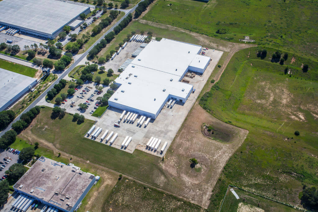 Aerial image of Dream Industrial Warehouse Building in Orlando Florida